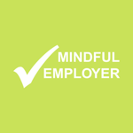 The logo demonstrating that Rape Crisis England & Wales is an accredited Mindful Employer.
